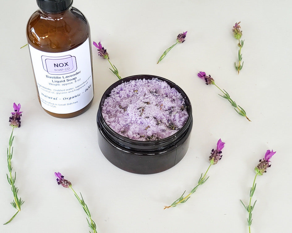 Lavender Liquid Soap and Sugar Scrub