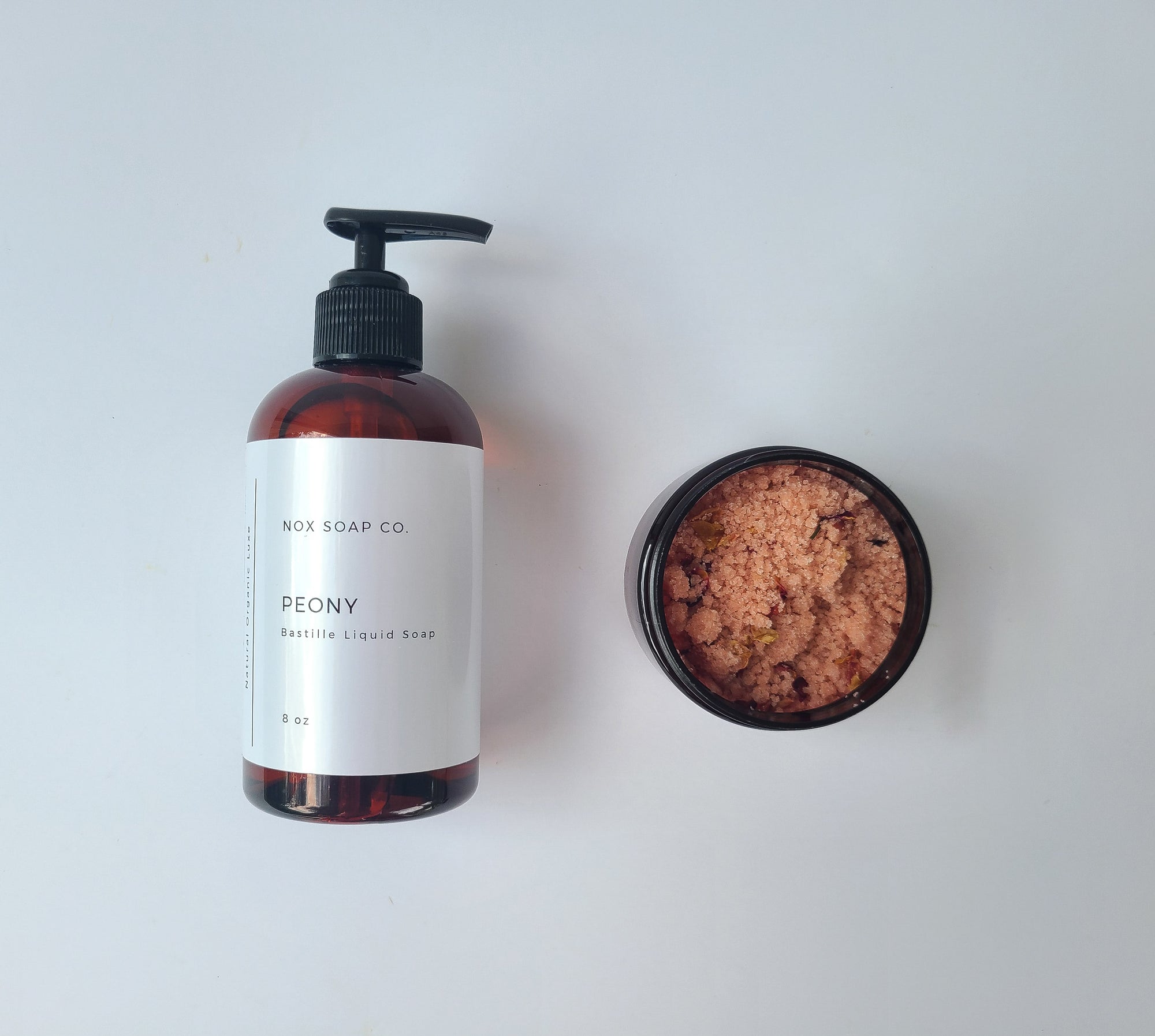 Peony Liquid Soap and Sugar Scrub